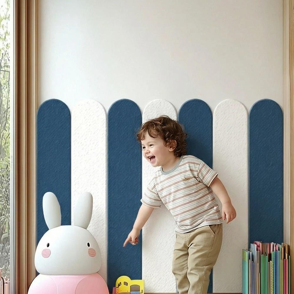 10 pieces/set Solid Color Moisture Resistant Wallpaper Thickening Soft Wall Mat  Apartment Wall