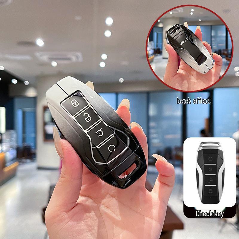 Compatible BYD Key Case for Song Plus, Yuan DMI, Dolphin Max, Han, Tang, Qin, Seal, Destroyer 05, Guardian