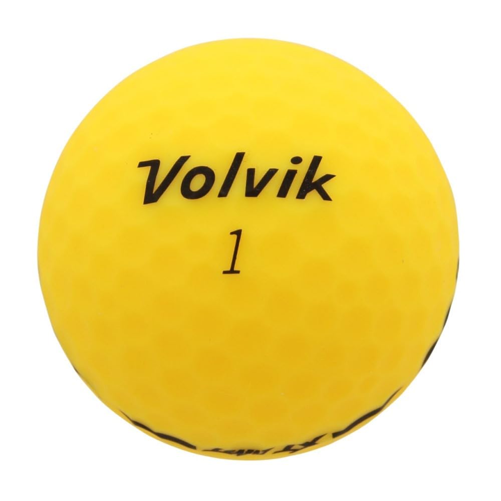 Volvik XT AMT Golf Balls, VOLVIK VIVID XT AMT, Yellow (3 Balls per Sleeve), Yellow