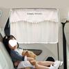 Car Sunshade Blackout Curtain with Suction Cups for Heat Insulation and Baby Privacy