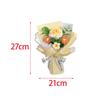 Crochet Flower Bouquet Already Made Decorative Decor Versatile Hand Woven Bouquet Knitted Flowers for Valentine's Day Festival