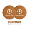2pcs Car Coasters Anti-Slip Pad Cup Holder Mat Accessories For Mercedes Benz AMG A C E S G Class W201 W210 W108 W204 W205 W203 LU3