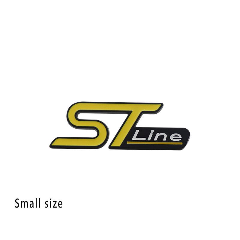 3D ST Line for Car Fender Side trunk Nameplate Decal Emblem Badge Sticker