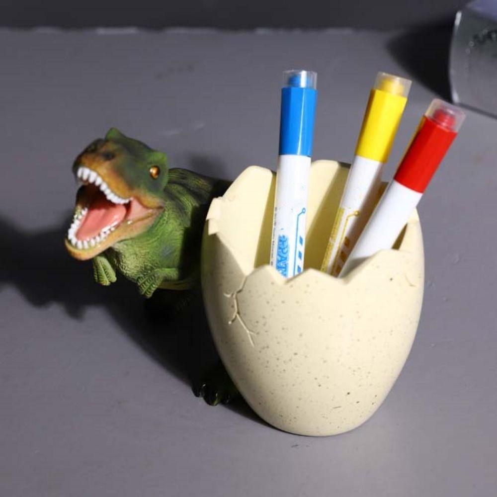 Stationery Tyrannosaurus Pen Holder Large Capacity Dinosaur Desk Organizers  Desktop Accessories