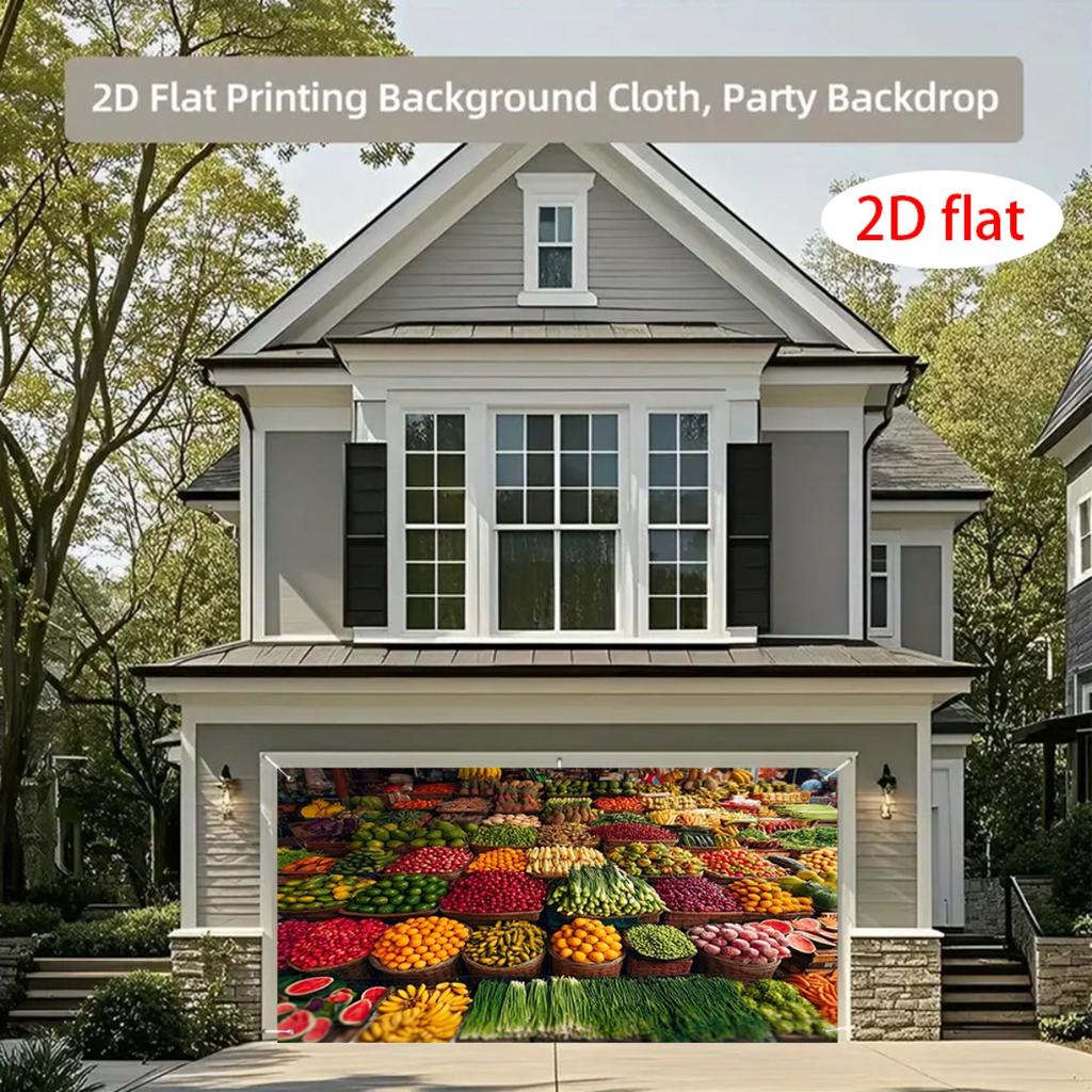 2D plane 1 piece of rural-style background for autumn harvest market suitable for parties and birthday anniversary parties