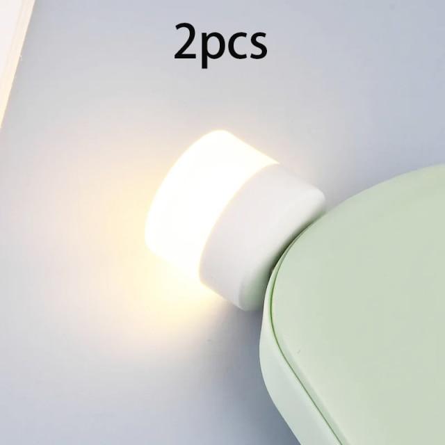 1/2pcs USB Light LED Usb Lamp Eye Protection Reading Light Computer Reading Lamp Mobile Power Charging Book Lamps Night Light