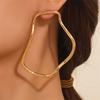 Exaggerated Irregular Geometric Lines Earrings for Women Shape Simple Fashion Jewelry Accessories Wholesale