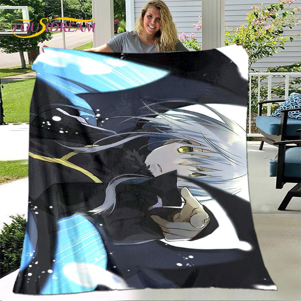 I Got Reincarnated As A Slime Anime Soft Plush Blanket,Flannel Blanket Throw Blanket for Living Room Bedroom Sofa Picnic Cover