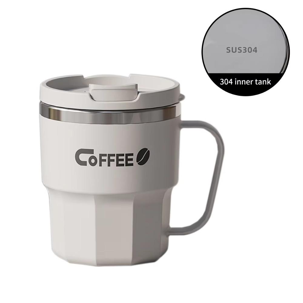 

With Lid Coffee Cup Double-Wall Water Cup New Coffee Mug белый