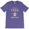Know Yoga Know Peace T Shirt First Bunny Officer Mens Short Sleeve Shirt T Shirt