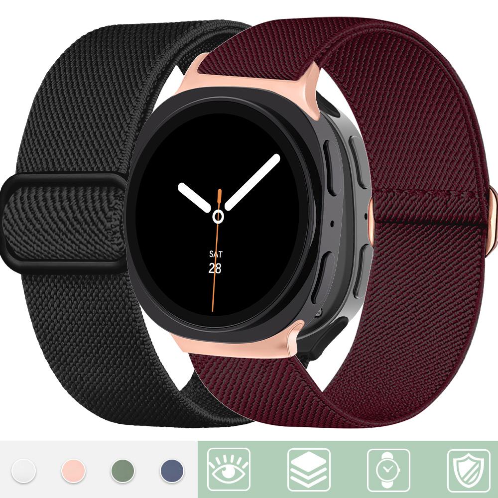 Scrunchie Strap For Samsung Galaxy Watch 9/8 44 40mm Elastic Nylon Correa Pulseira Bracelet for Galaxy Watch 8 classic Band 46mm 3