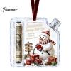 Feiertagsgeld-Geschenkhalter Weihnachts-Geld-Schmuckstück, Acryl für Bargeld, Einzigartiges Geschenk Lustige Weihnachtsbaum-Hänge Dekoration, Geschenke Party-Mitgebsel Karte