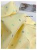 Women's High Waist Polka Dot Wide Leg Pants - Yellow