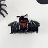 Spider Halloween Hair Claw Acrylic Skeleton Shark Clip Fashion Halloween Themed Gripper  Girls