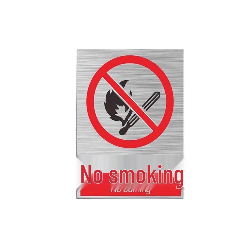 WEZHO Aluminum Reflective  No Smoking  Sign