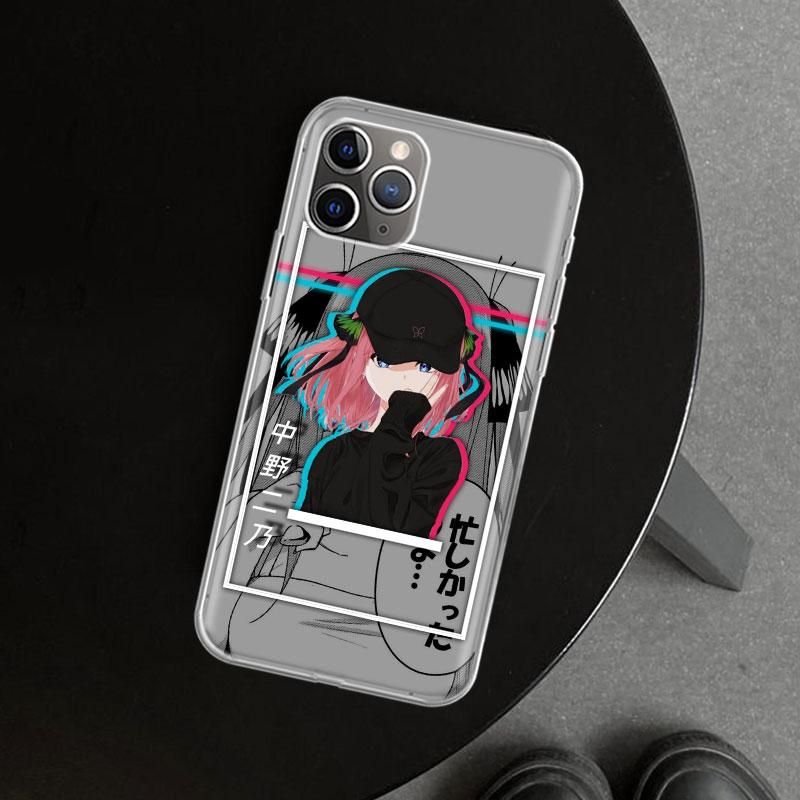 

Чехол для телефона с аниме Нино Накано Для iPhone 11 12 13 Mini 14 15 Plus 16 Pro Max 17 Air 7 8 + SE Художественный Индивидуальный Fundas 11 12 13 iPhone 16 Pro