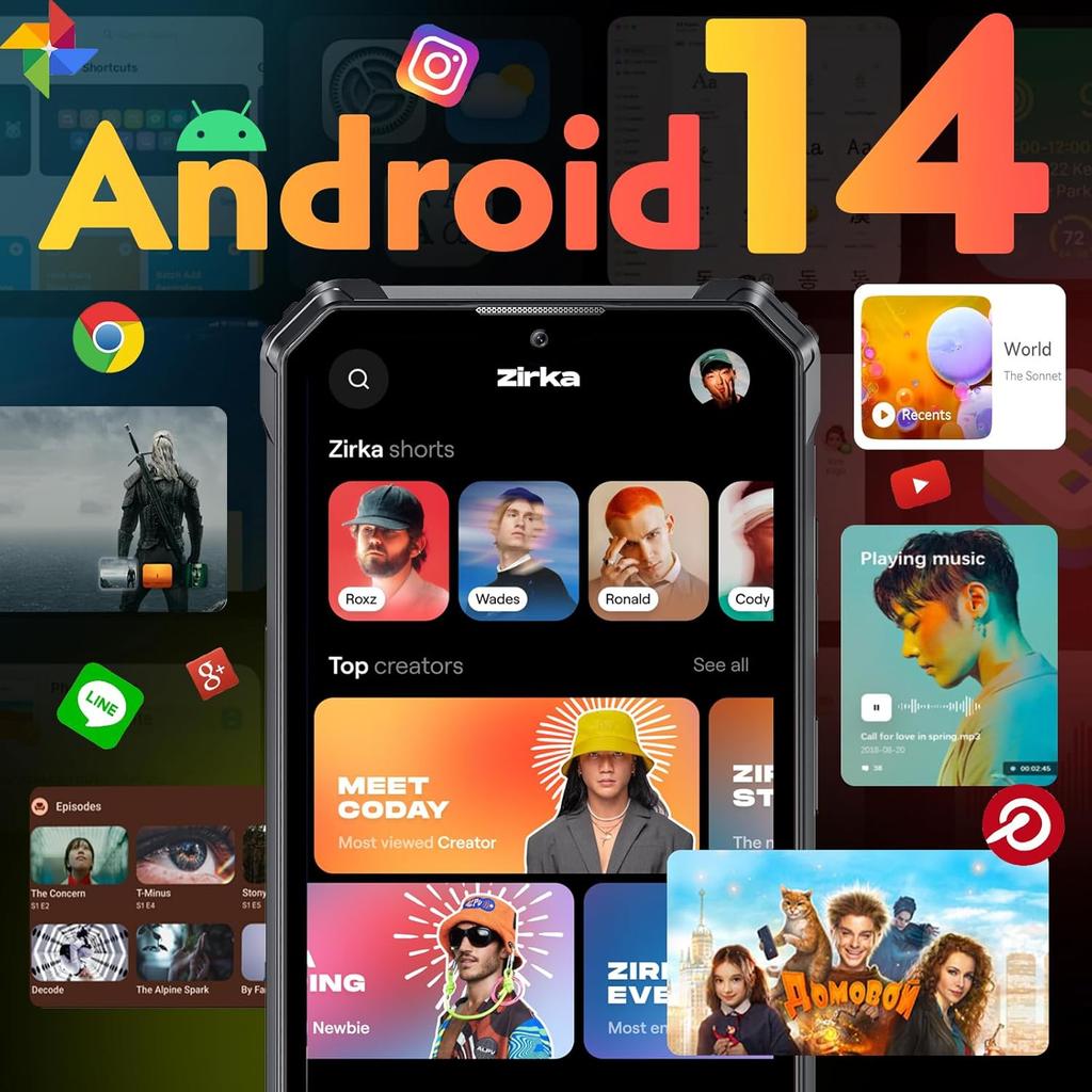 Oukitel WP28E Rugged Cell Phone, 6.52-inch HD+ Display, 10600mAH Smartphone,8GB+64GB, IP68 &IP69K & MIL-STD-810H, Rear Camera 13MP