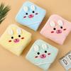 Super Soft Infant Bath Towel Coral Fleece Baby Blanket with Hood Toddler Thin Bathrobe  Unisex