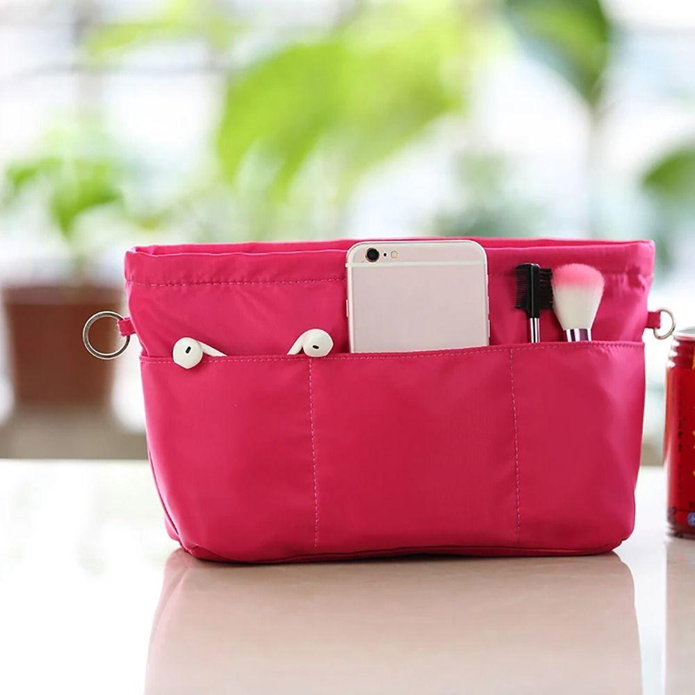 1Pcs Storage Bags Insert Cosmetic Bag Portable Handbag Organizer Durable Linner Bag  Women
