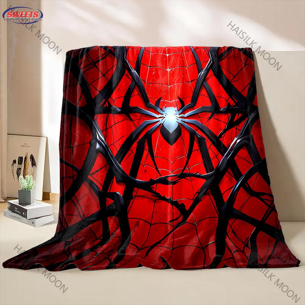 6 Sizes Flame Spider Soft Flannel Blanket for Home Bed Office, Special Birthday Christmas Gift for Son Husband, Machine Washable