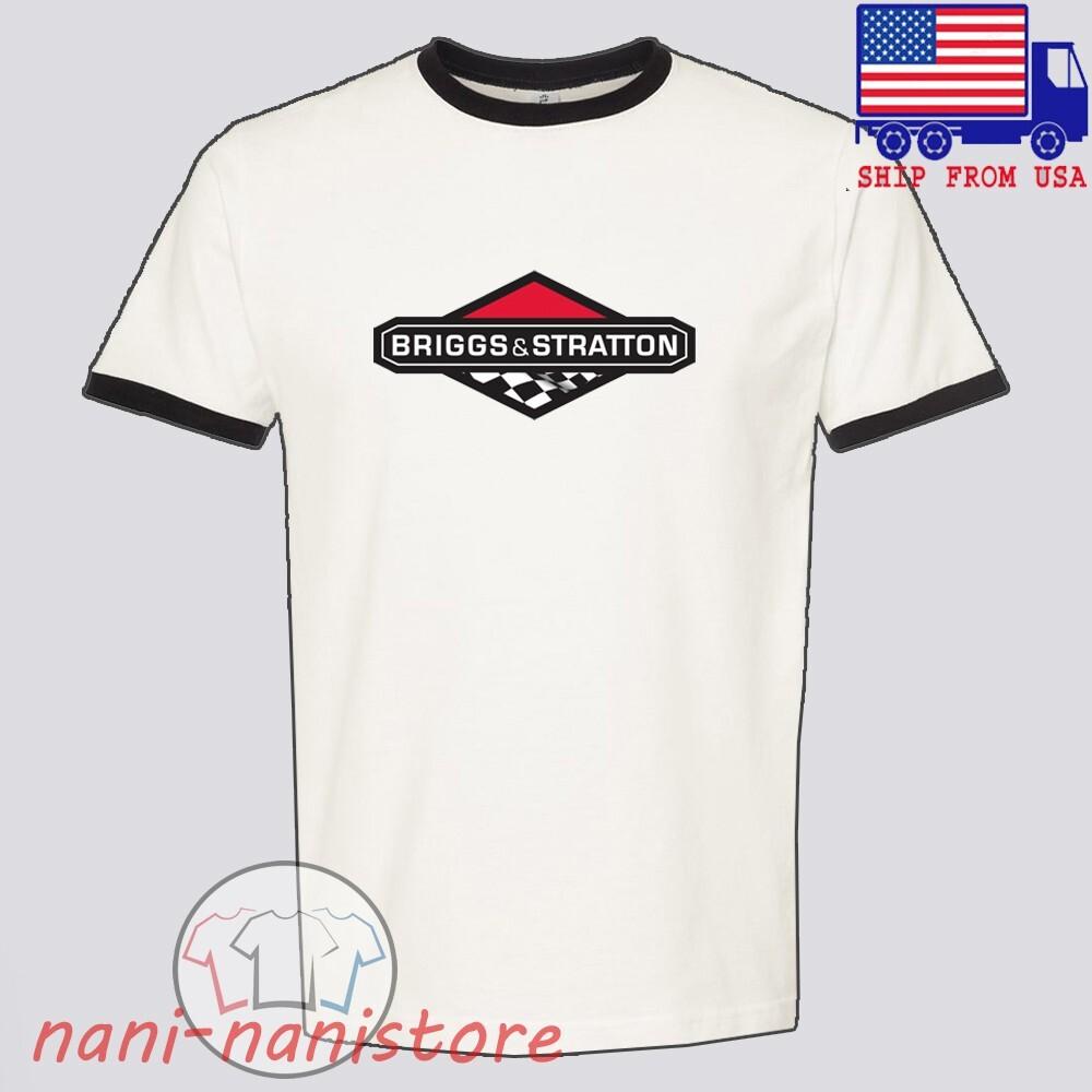 

Briggs amp; Stratton Men#039;s Ringer Black Size S3XL Unisex T-Shirt L