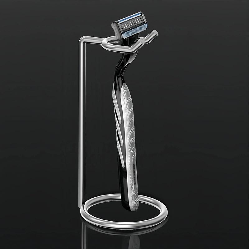 1/2Pcs Razor Holder For Men Stainless Steel Manual Shaver Stand Support Display Stand Shaver Storage Rack Long Handle Portable