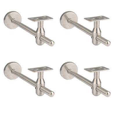 304 Stainless Steel Stair Handrail Bracket Adjustable Length Stent Support Wall Support Flat  Fixed Pallet Stairs Accessories
