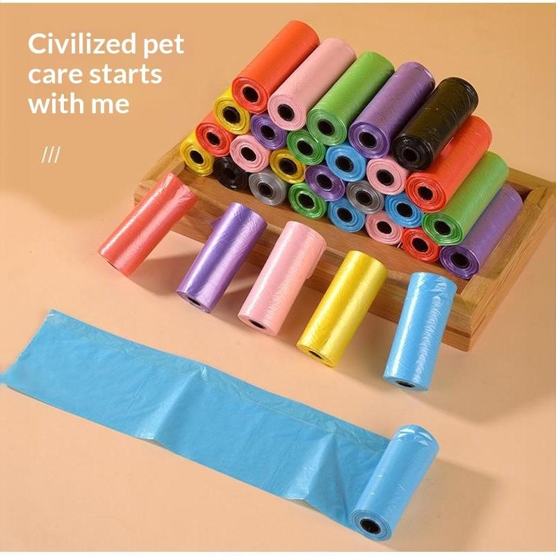 Disposable Small Trash Bags Thickened Leakproof Household Garbage Pouches 5-30 Rolls for Kitchen Bathroom Office Use