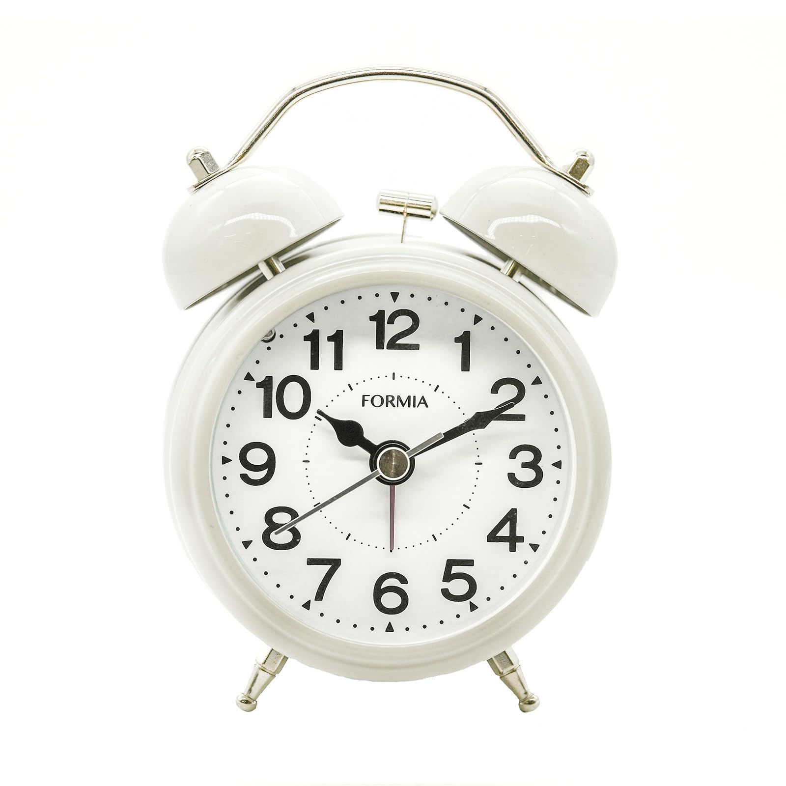 

Formia Настольные часы Будильник Звук колокольчика Простой свет Аналоговые Hodogaya Electronics Sales Белые HT-A038S-WH