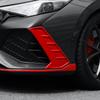 For Hyundai Elantra CN7 N Line (A) Red Exterior Style Front Bumper Side Fog Light Lamp Frame Decoration Cover Trim