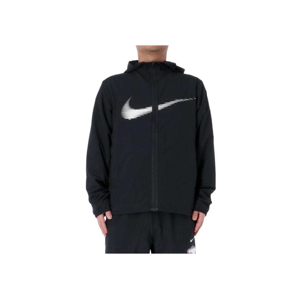 Nike Lightweight Logo Breathable Hooded Zip-Up Long Sleeve Jacket Men jackets Black HJ3072-010