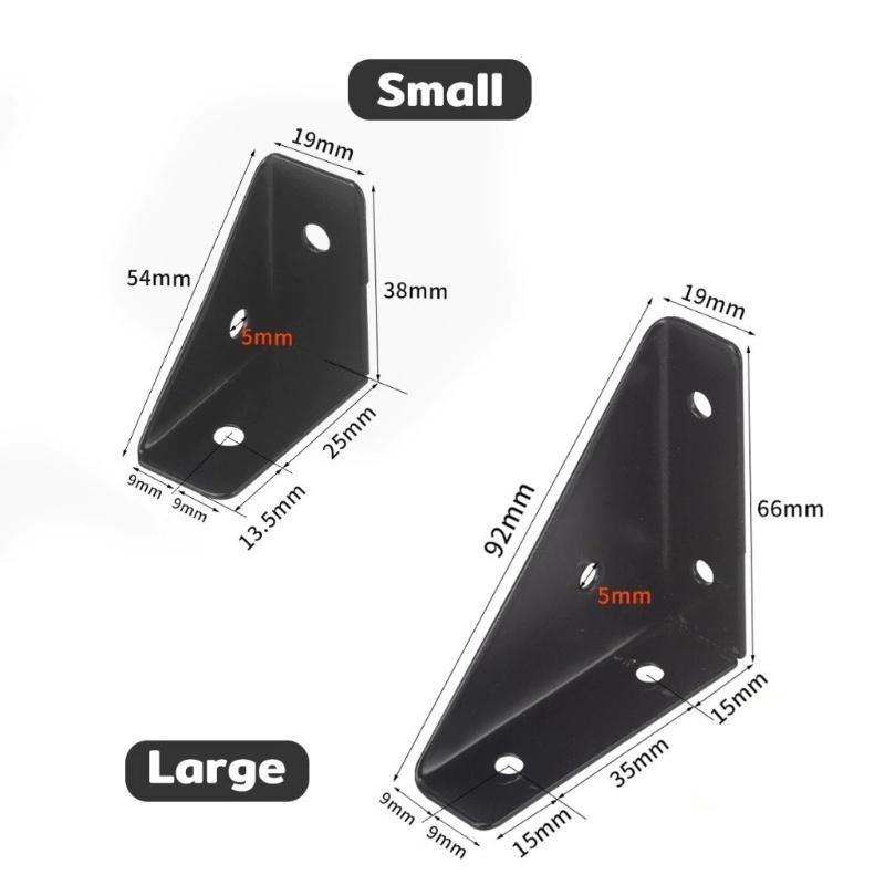 Thickened Triangle Fixed Angle Code 90 Degree Angle Furniture Corner Connector Brace Support Bracket