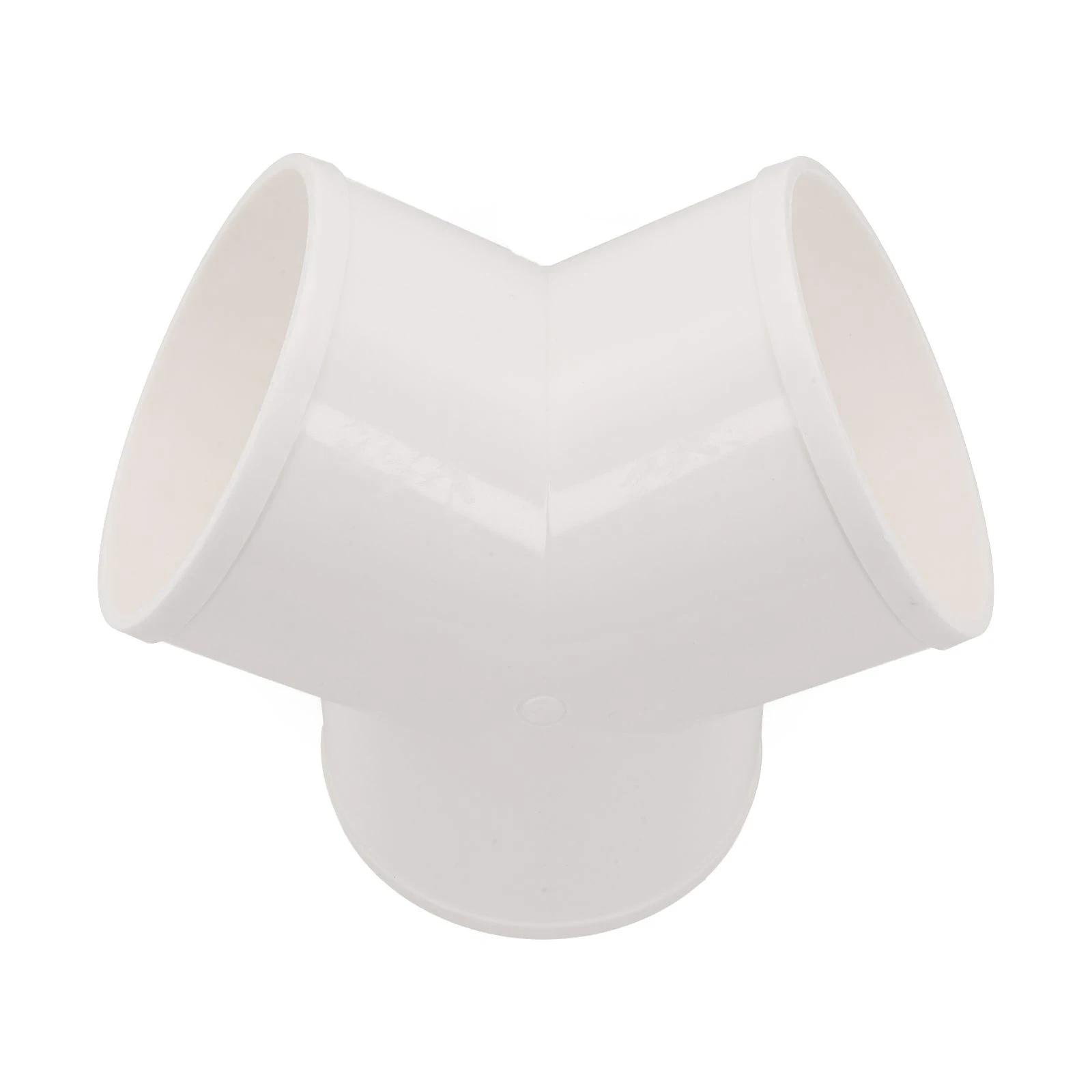 

200mm/7.9in PVC Y Shape Ducting Splitter Versatile Compatibility Efficient Ducting Splitter Flexible Ducting For Extractor Fans
