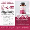 Complesso di Vitamine B (B1, B6, B12) Integratore Alimentare, 120 Capsule per Flacone