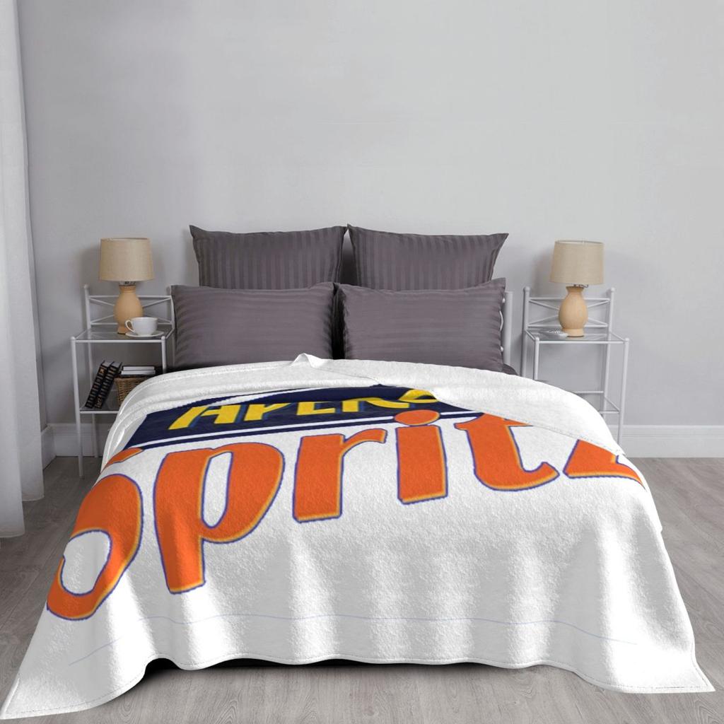 Aperol Spritz Blankets Soft Warm Flannel Throw Blanket Cover for Bed Living Room Picnic Travel Home Couch