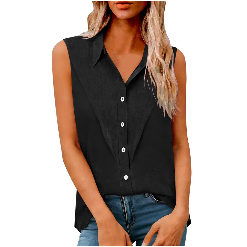 Casual mouwloze blouse voor dames