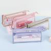 Transparent Mesh Mesh Stationery Bag Zipper Pouch Pencil Case Gifts Pen Pouch  Exam Supplies