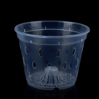1Pc Flowerpot Garden Planter Drainage Pots With Holes Transparent Orchid Baskets Plastic Breathable Flower Pots Accessories