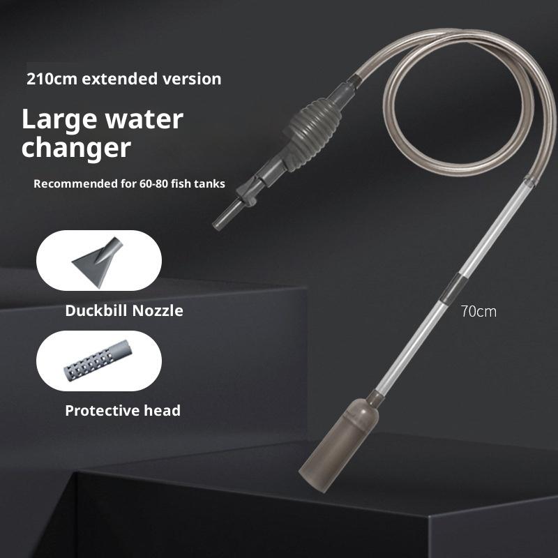 Siphon Gravel Cleaner for Fish Tank 5 in 1 Vacuum Kit Water Exchanger Easy Sand Cleaning Device for Aquarium Use