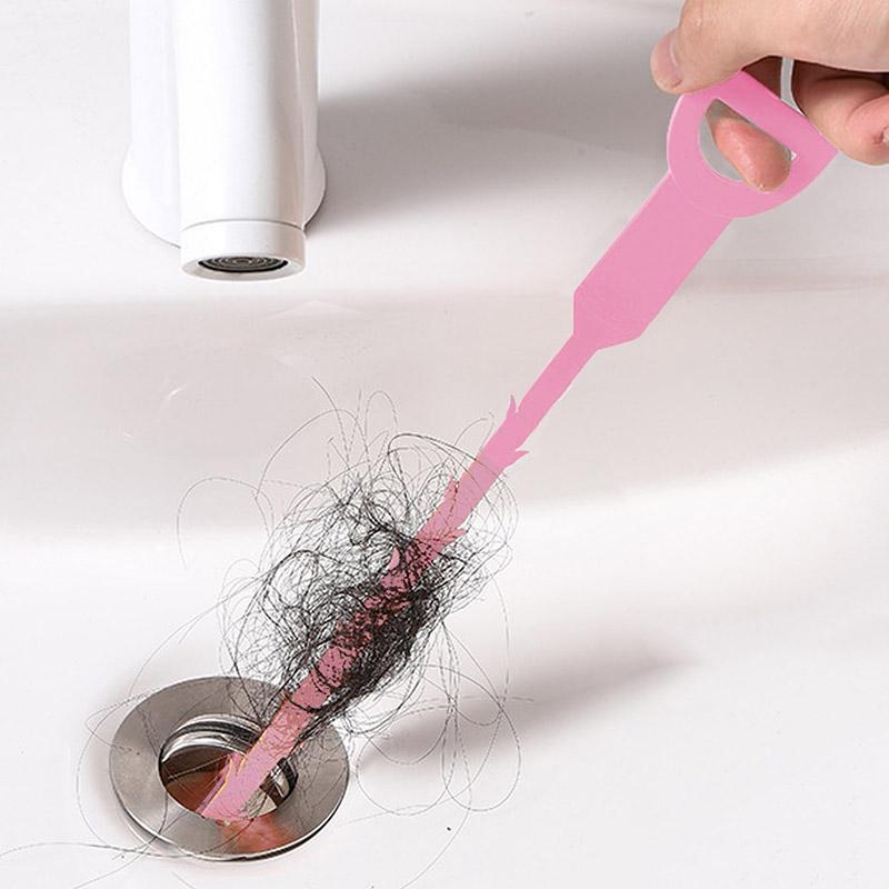 1pc-Sewer unclogging device, drainage pipe unclogging tool, toilet unclogging hook, hair cleaning hook tool