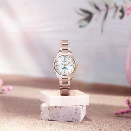 CITIZEN XC (daichi collection) EE1004-57A (Light-powered Eco-Drive radio-controlled watch, water resistant for everyday use, women's, pink) Citizen ra