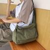 4-Color Large Capacity Canvas Crossbody Hobo Bag - Durable, Adjustable, Trendy Sling