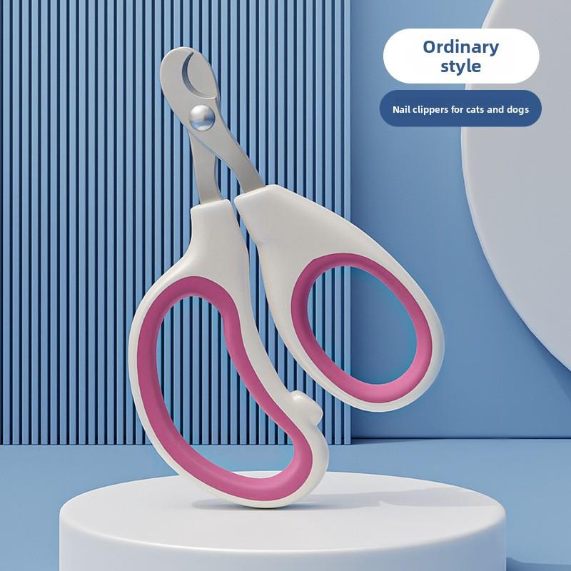 

Новые кусачки для ногтей с круглым отверстием для кошек и собак, товары для чистки собак малых и средних пород Ordinary style розовый/белый