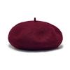 Beret Women's Pure Color Wool Heattechknitting Octagonal Hat Korean Styleretrowoolen Light Plate Painter Hat