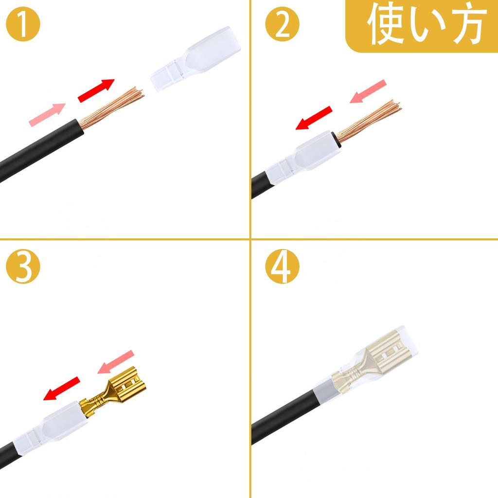 Quasarion 135-Piece Set Insulation Sleeves, Crimp Connections, Male and Female Set Terminals, Crimp Terminals,