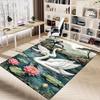 1PC Swans Lake Non-Slip Floor Carpet Compatible for Office&Living Room&Bedroom&Dining room - Flat - Weave Machine-S0318