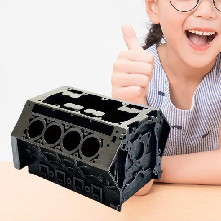 Creative Pen Holders Desktop Holders Name Cards Stand Engine Block Pencil Holders Business Card Stand for Students