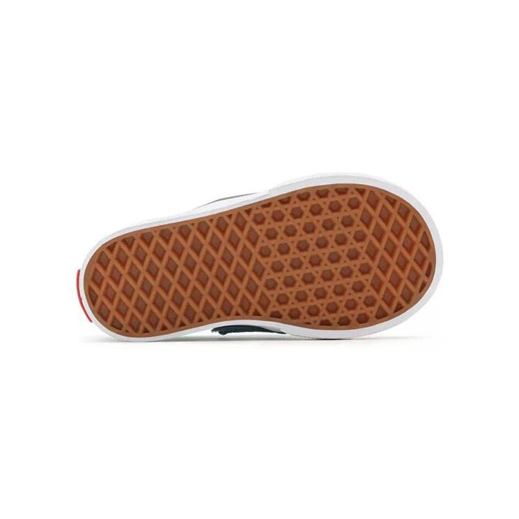 Vans Slip Resistant Durable Breathable Low Top Skate Shoes White Blue Check Baby Sneaker VN0A348830Y