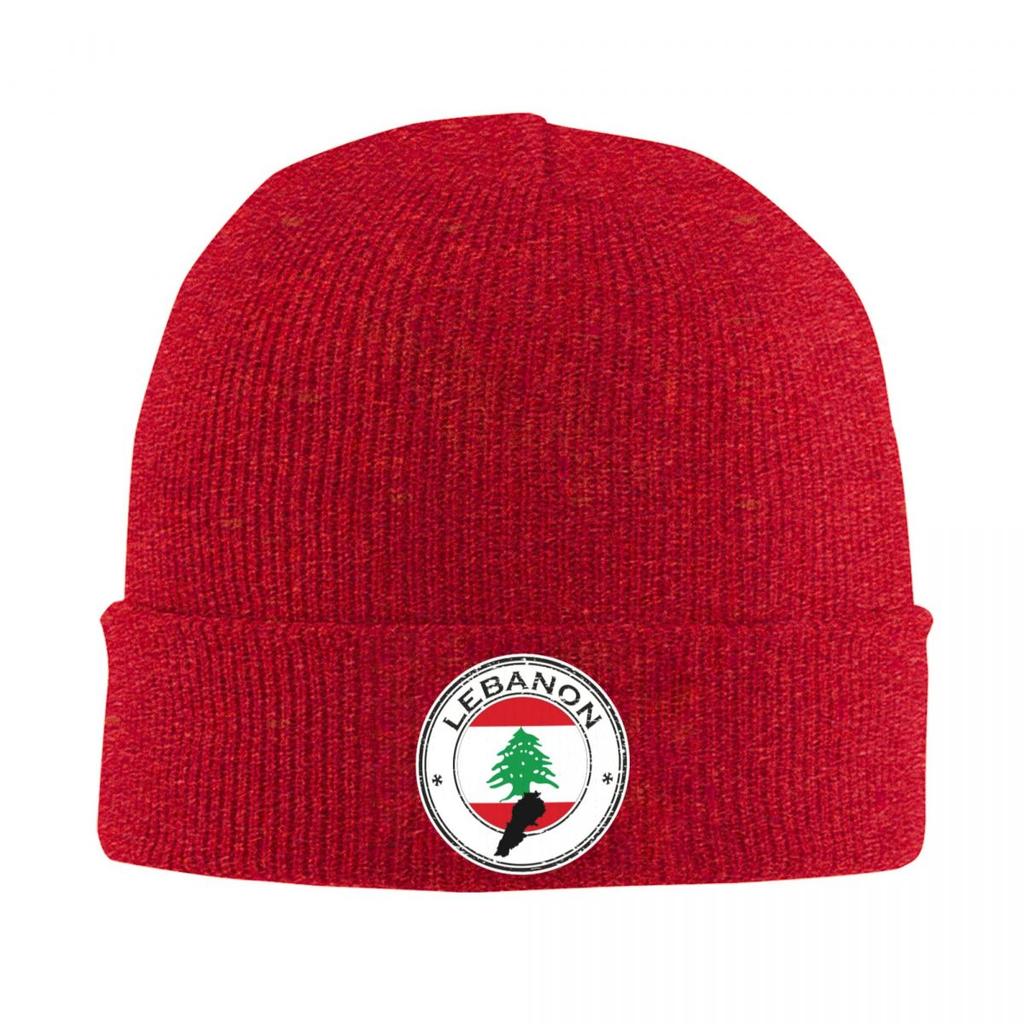Lebanon Lebanese Flag Warm Knitted Cap Fashion Bonnet Hat Autumn Winter Outdoor Beanies Hats for Unisex Adult