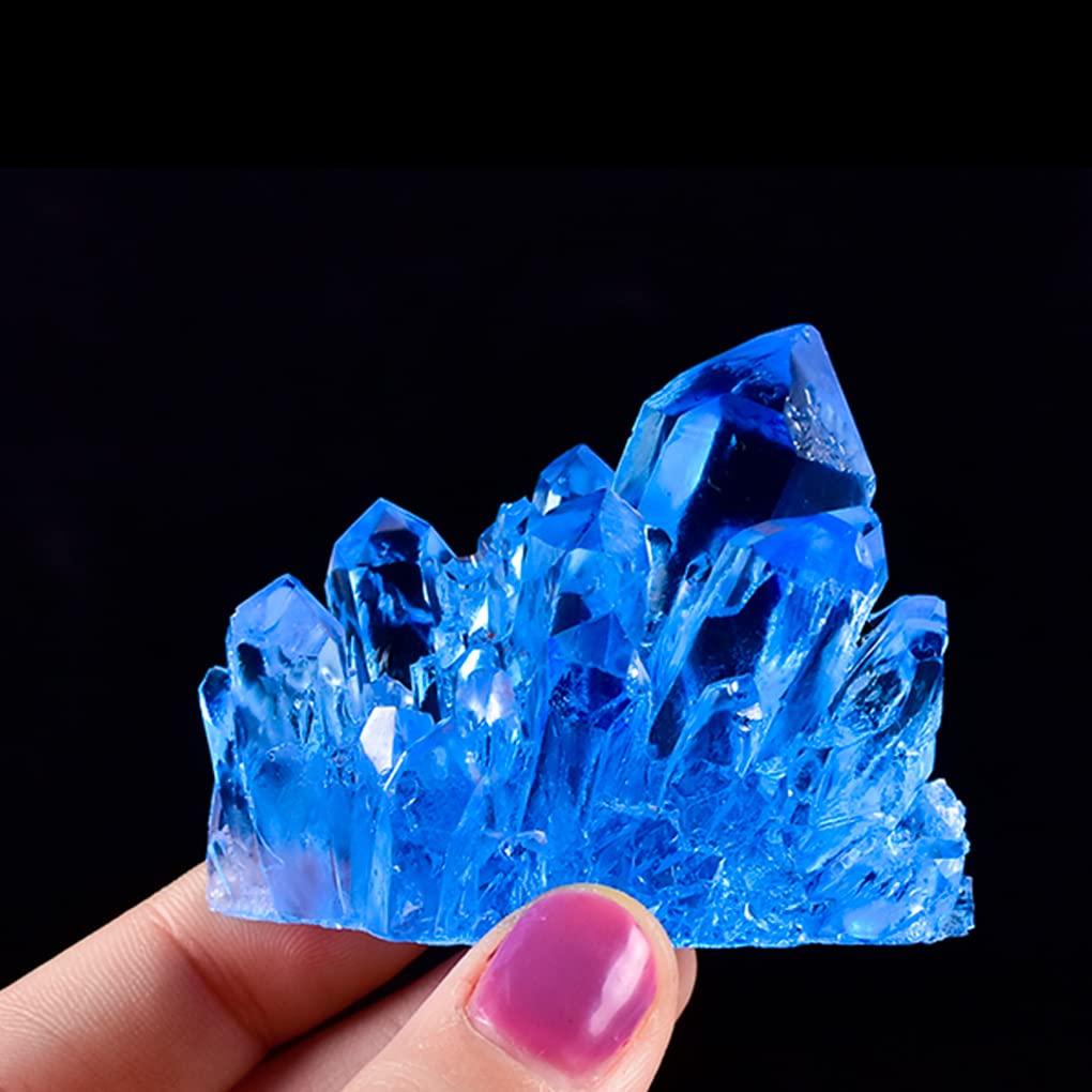 FineInno Crystal Mineral Silicone 6 Natural Quartz Soft Crystal Good Luck Hexagonal Pendulum Epoxy UV Resin DIY Mold of 6 Molds, Types, Gemstone,